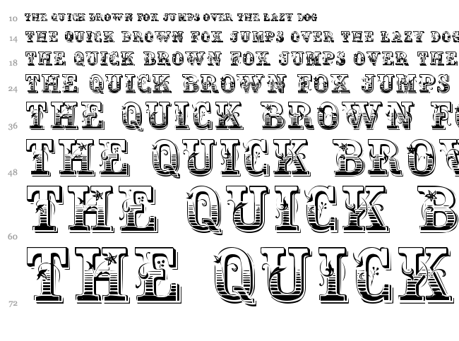 Holtzschue font waterfall